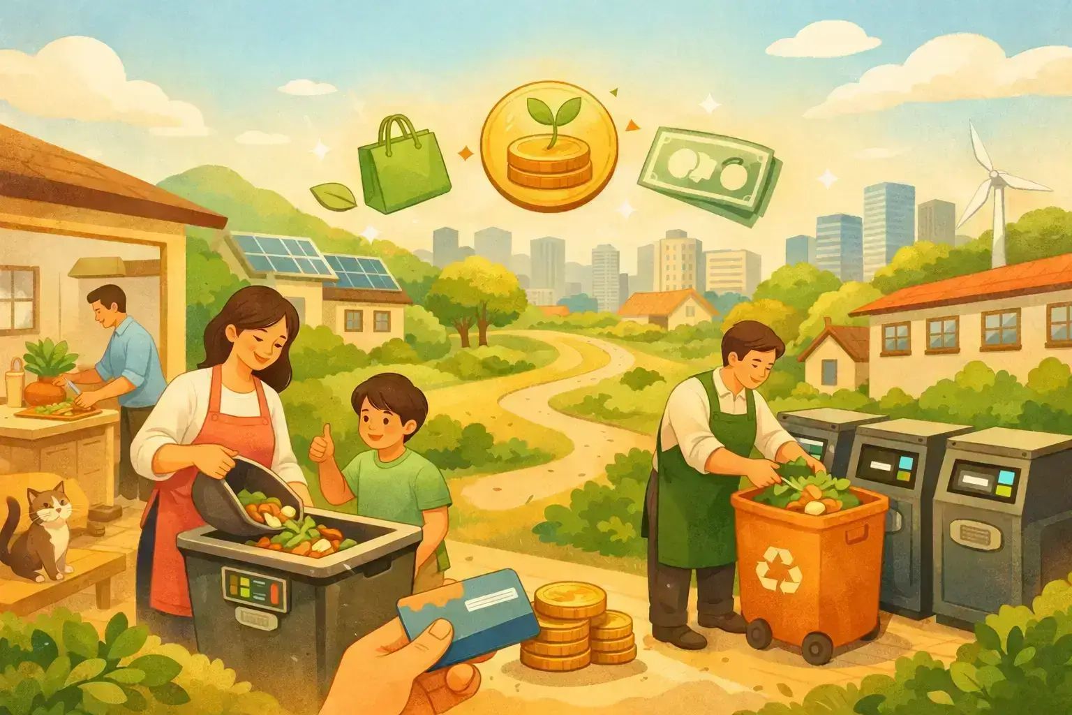 "음식물쓰레기 감량 포인트제" 첫 도입! 음식물 줄이면 혜택 받는 새 제도, 생활 속 절약이 시작됩니다