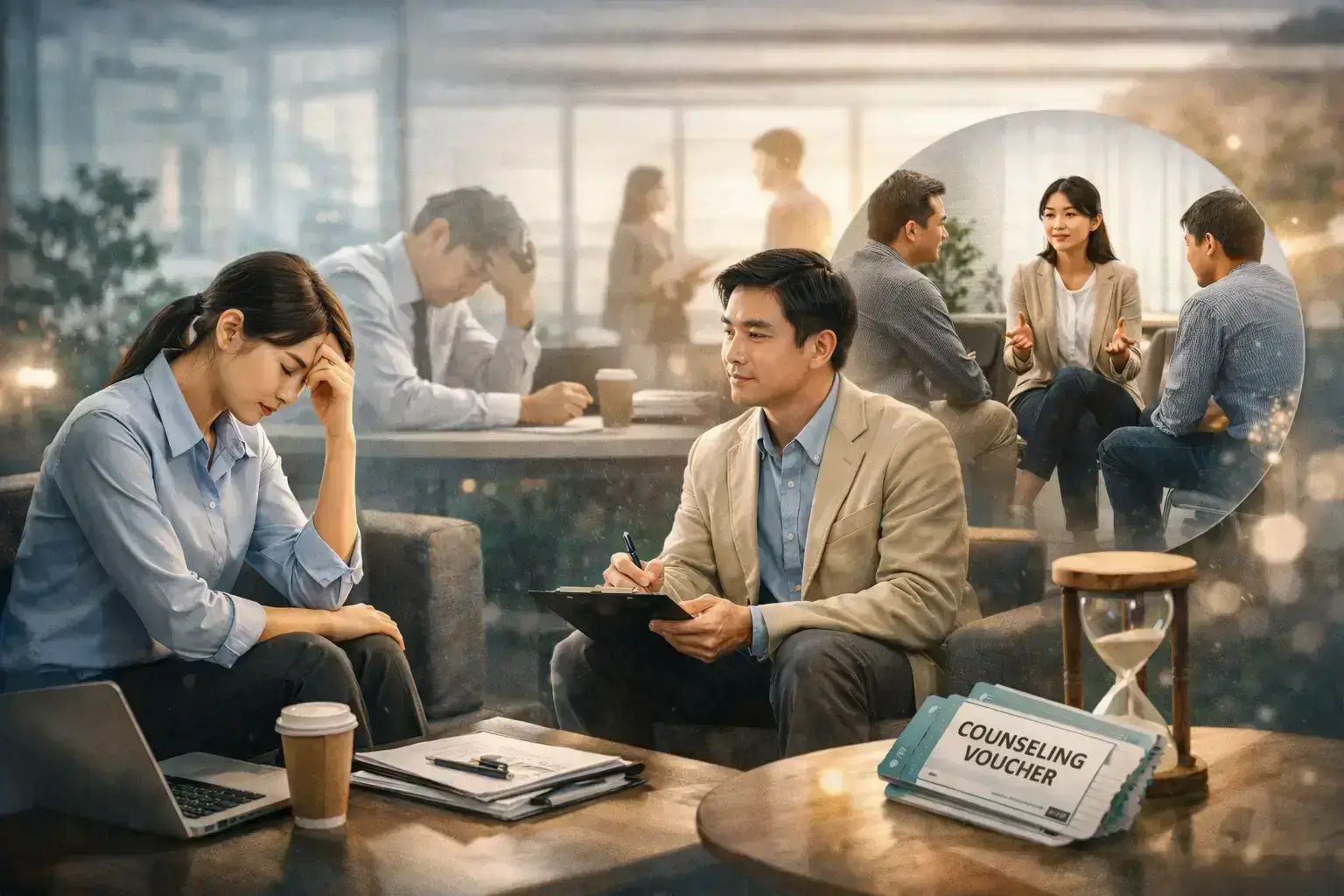 직장인 마음건강 국가 지원 확대, 상담 바우처로 번아웃 예방