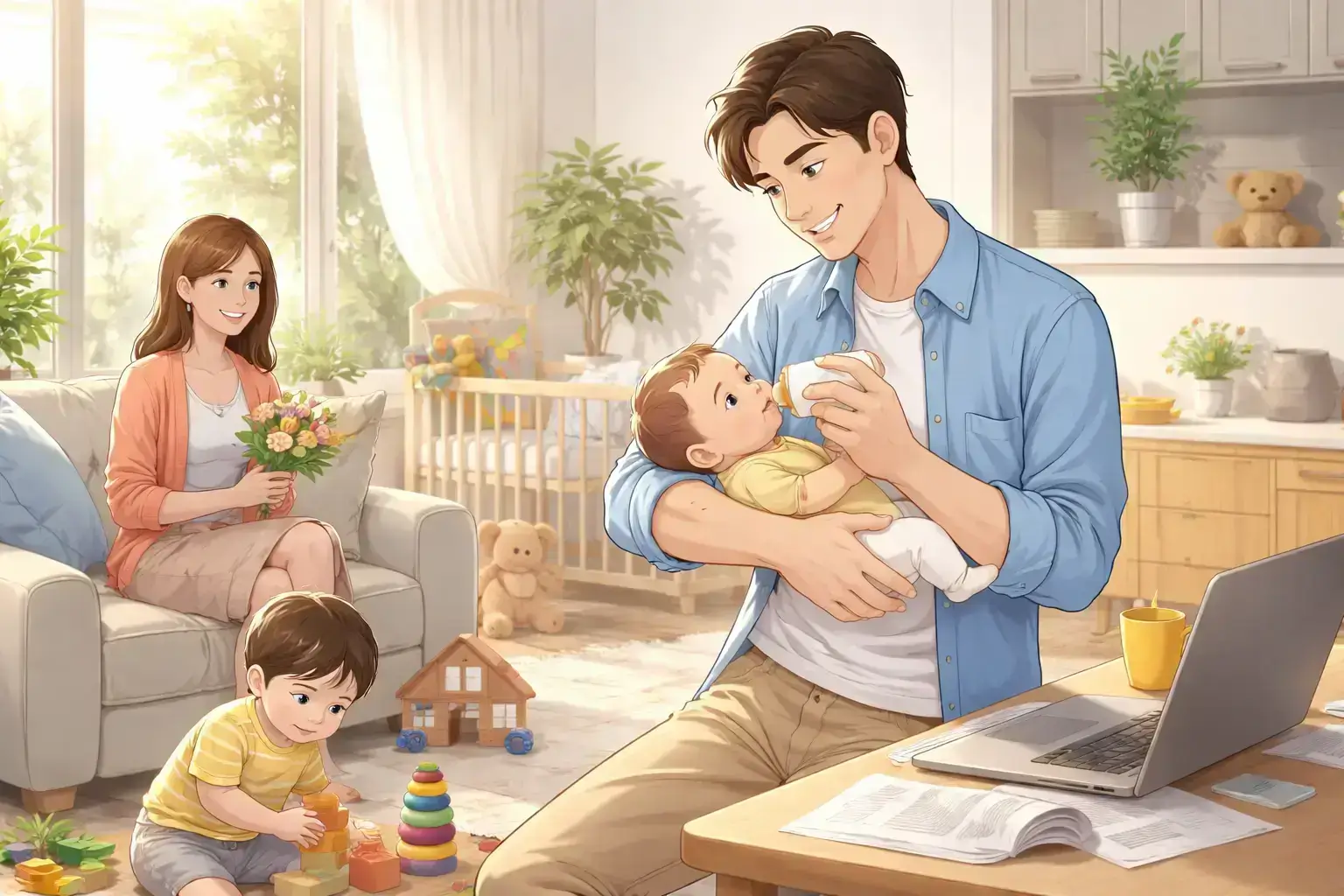 내년부터 '아빠 육아휴직' 대폭 확대, 배우자 출산휴가 20일 유급으로