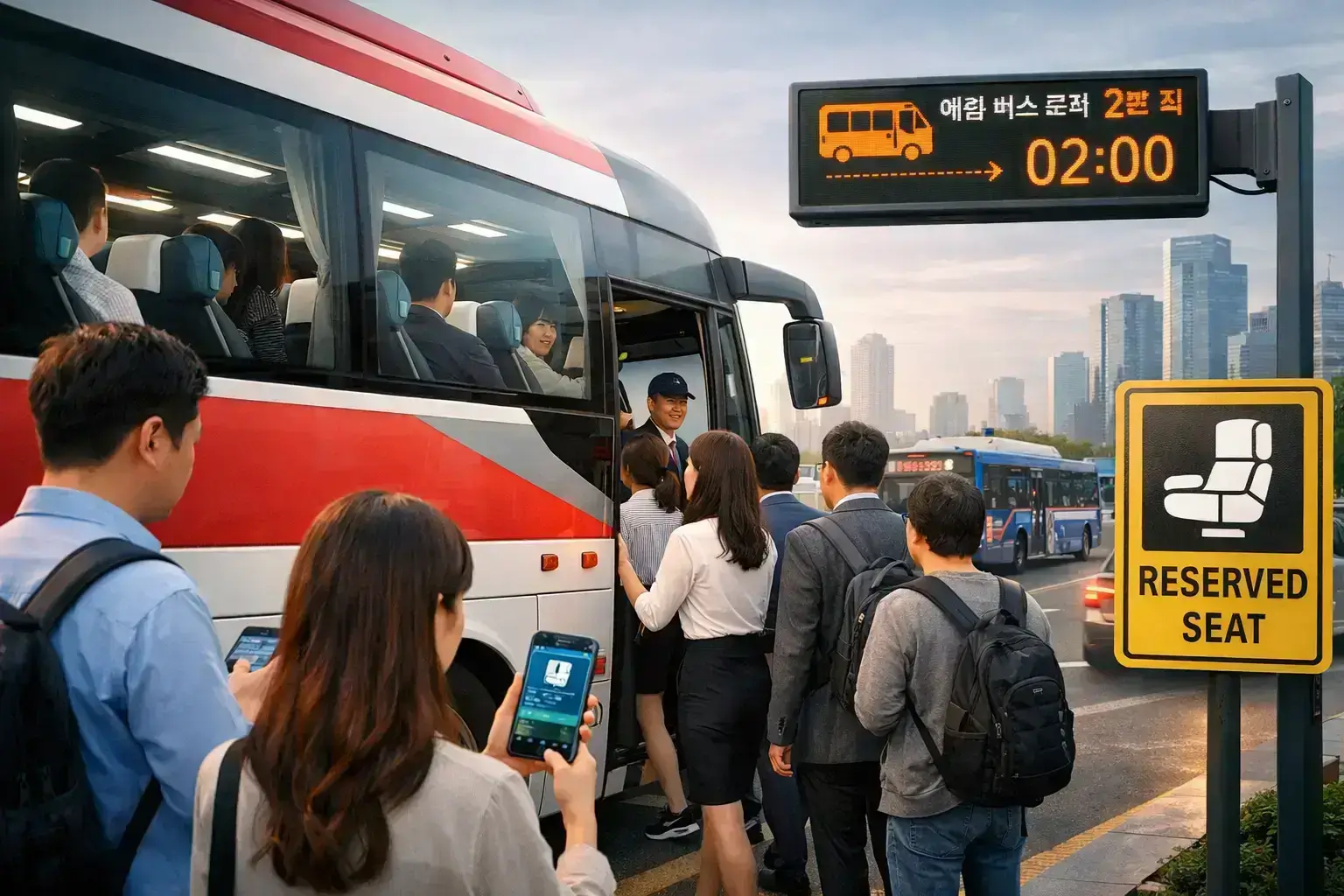 출근길 줄 서지 않는 시대, 수도권 광역버스 좌석예약 전면 확대