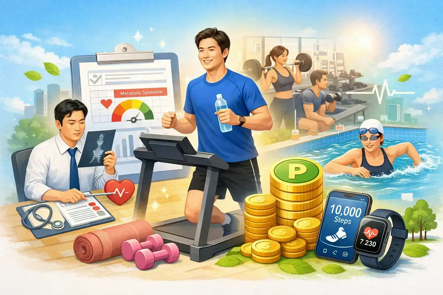 건강검진만 받아도 운동비 지원되는 직장인 건강관리 제도 :: 맞춤형 운동 바우처