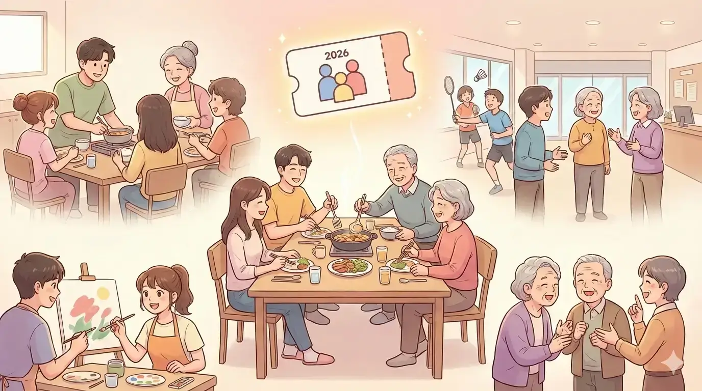 1인 가구라면 주목! 2026년부터 소득 상관없이 연 20만원 사회활동 바우처 지원