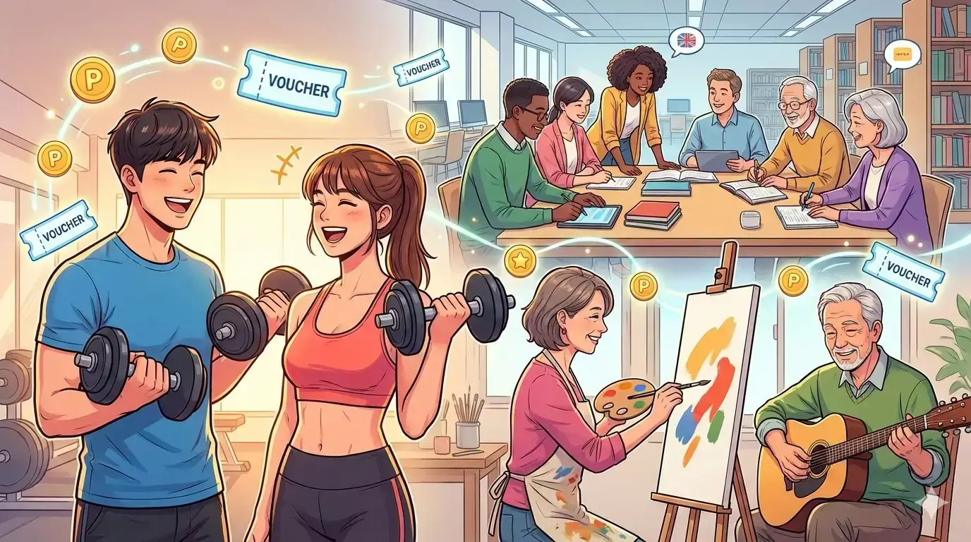 2026년 신설! 모든 성인에게 연 15만원 취미활동비 지원, '생애주기별 취미·학습 바우처'를 드립니다