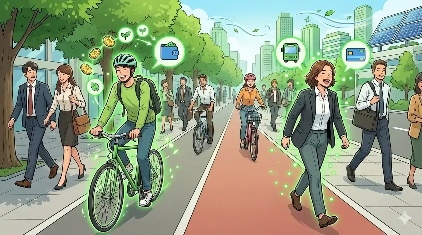 자전거·도보 출퇴근하면 연 20만원! '녹색교통 포인트' 시범 도입