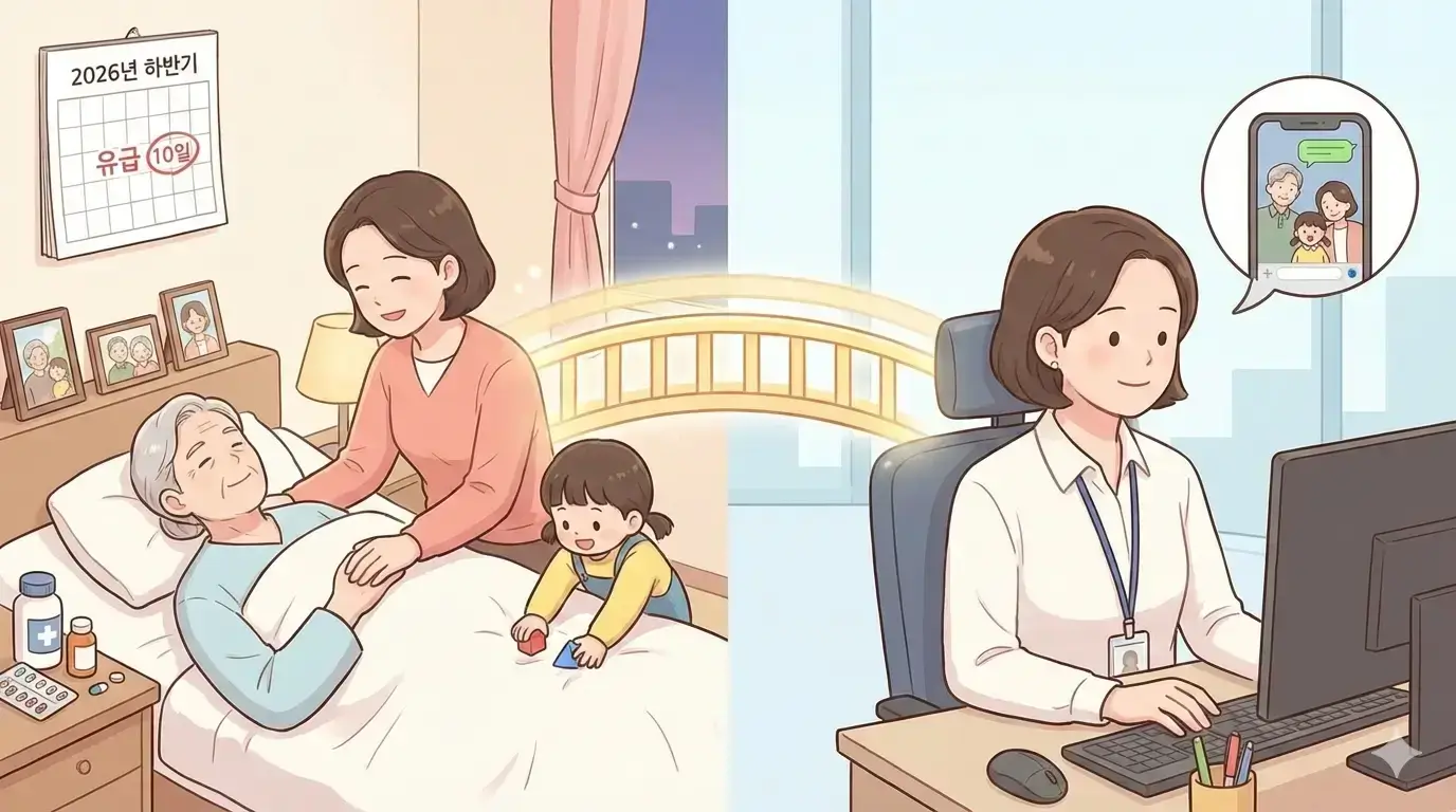 직장인 필독! 2026년부터 가족돌봄휴가 연 10일 유급으로 전환, 월급 받으며 돌봄 가능