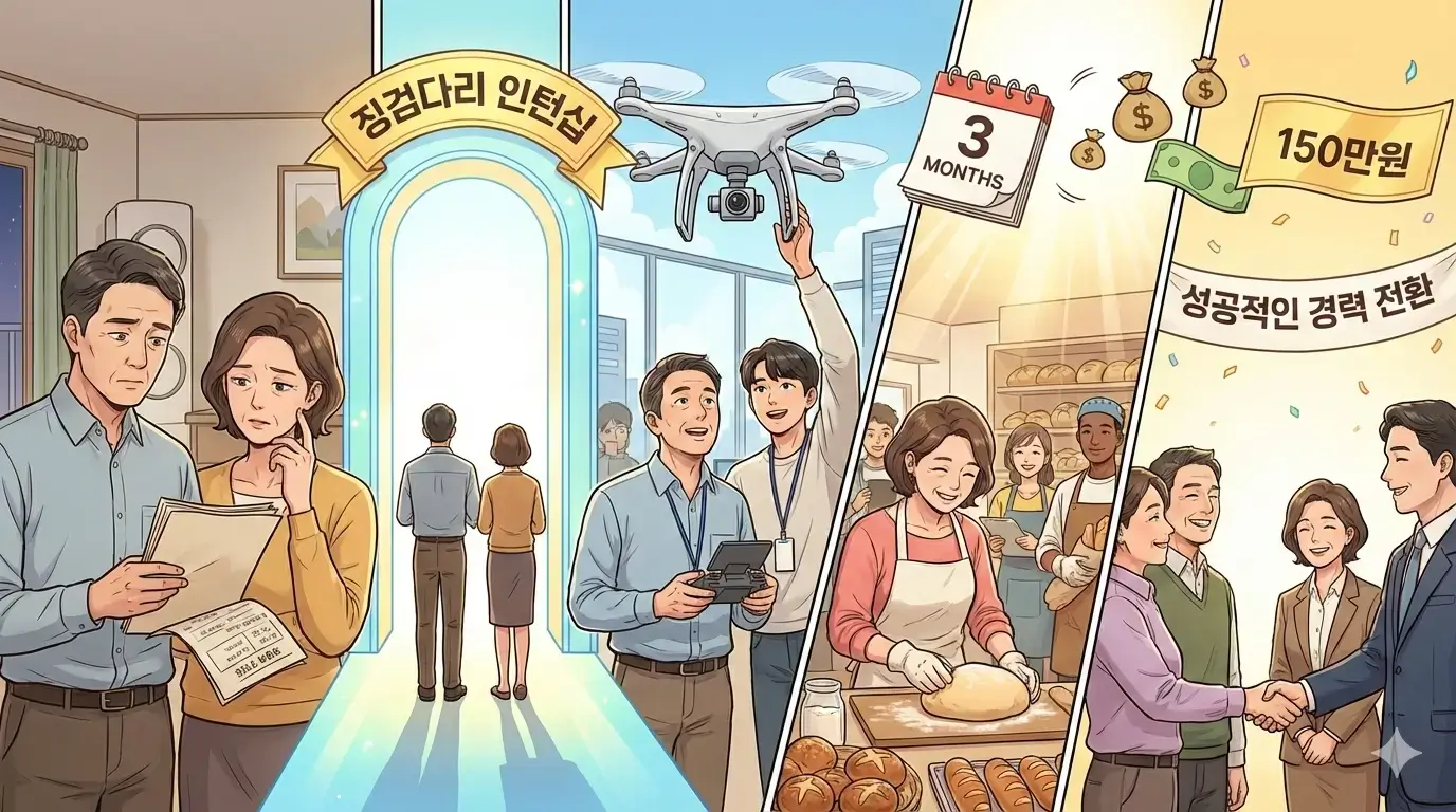 4050 중장년 제2의 인생, 정부가 월 150만원 지원하는 '징검다리 인턴십'이 시작됩니다