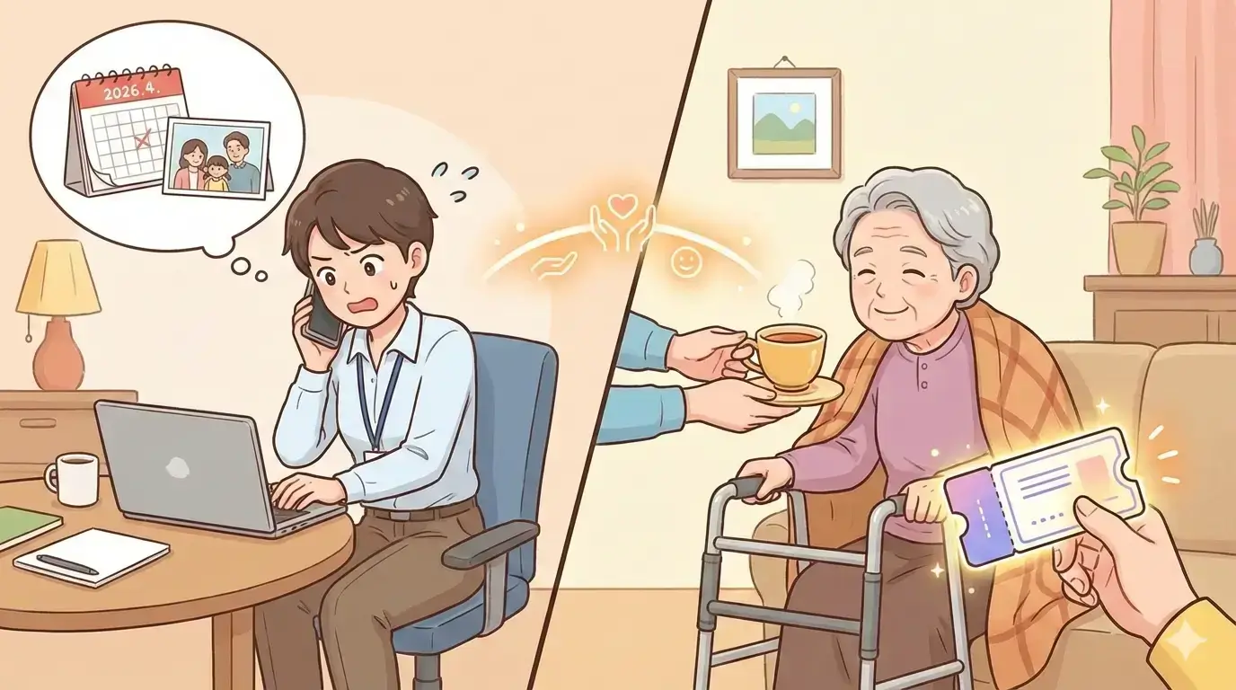 2026년 신규 도입! 아픈 가족 돌보는 직장인을 위한 '성인 가족돌봄 바우처' 연 120만원 지원 안내