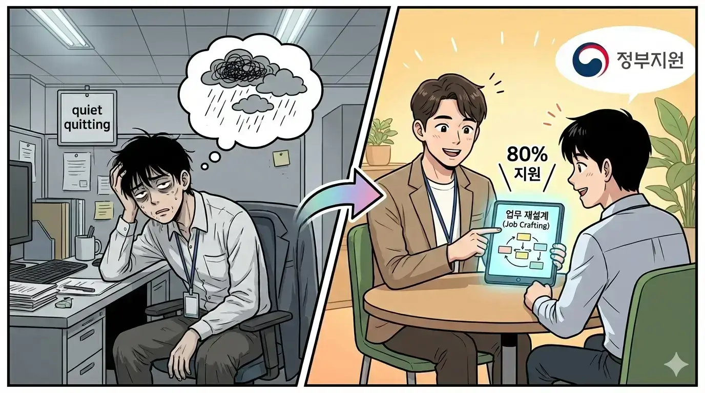 일이 지치고 힘든가요? 정부가 '업무 재설계' 컨설팅 비용 80% 지원합니다