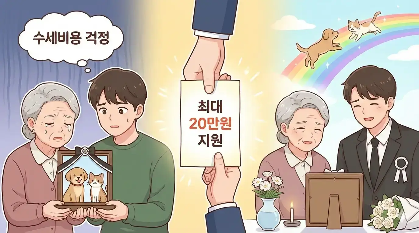 반려동물 장례비, 이제 혼자 걱정 마세요! 정부가 최대 20만원 지원합니다.