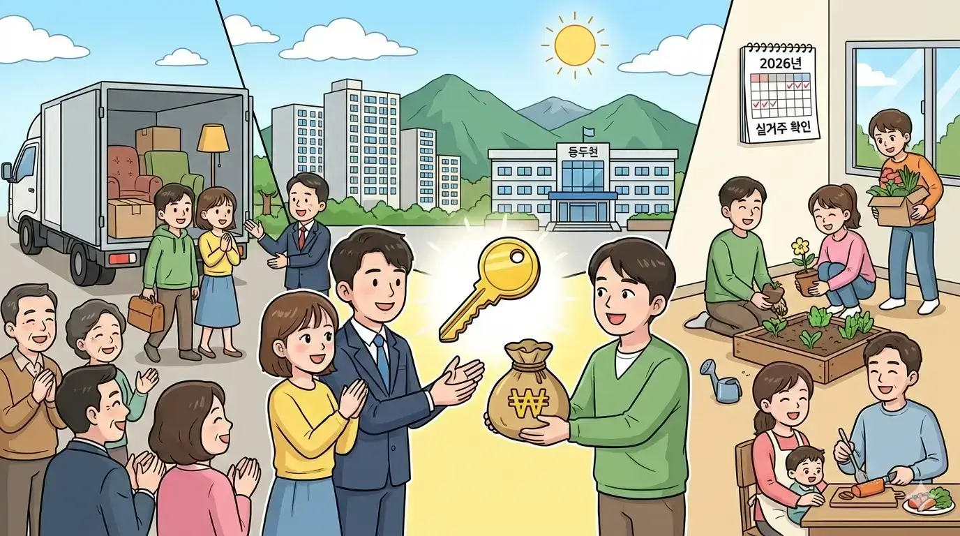 동두천시 전입장려금 기준 변경, 전입장려금 제도 전면 개편으로 이사 즉시 혜택 강화