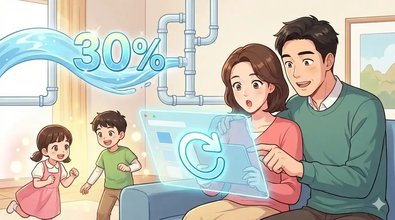 두 자녀 가구도 하수도요금 감면 확대, 3월부터 꼭 다시 신청해야 합니다