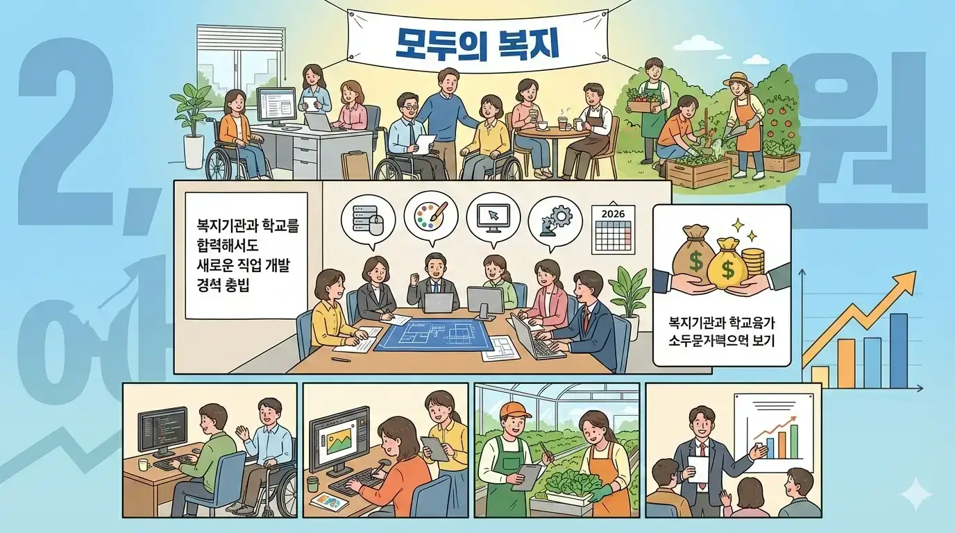 장애인 일자리 확대 위한 ‘신규 직무 개발’ 수행 기관 모집 소식