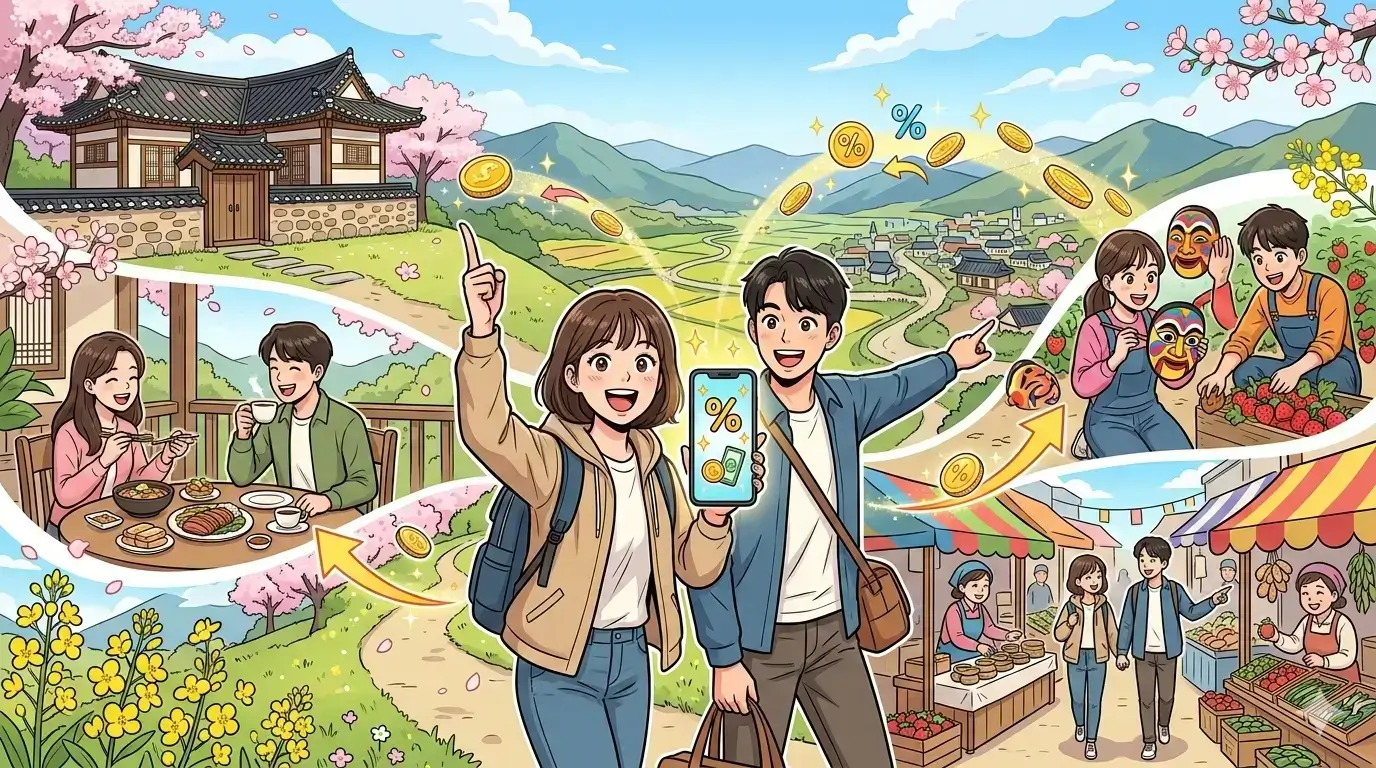 4월 시행, 인구감소지역 89곳 여행비 50퍼센트 환급 정책 총정리