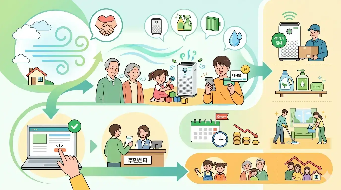 최대 수십만 원 지원, 환경보건이용권 신청 일정과 방법 총정리